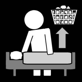 bed: take off bed cloths